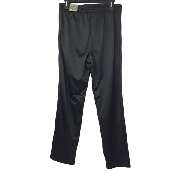 Tek Gear Training Pant Mens S Piped Tricot Drawstring Elastic Waist Black NEW - Picture 2 of 13
